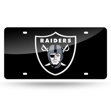 Las Vegas Raiders Black Chrome Acrylic License Plate