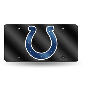 Indianapolis Colts Black  Laser Tag License Plate 