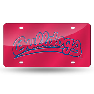 Fresno State Bulldogs Red Chrome Laser Tag License Plate 
