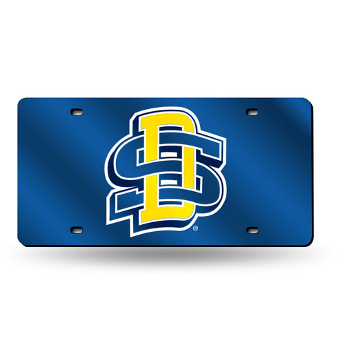 South Dakota State Jackrabbits Chrome Laser Tag License Plate 