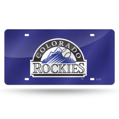 Colorado Rockies Purple Chrome Laser Tag Liicense Plate