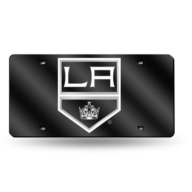 Los Angeles Kings Black Chrome Laser Tag License Plate
