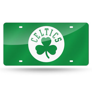 Boston Celtics Green Chrome Laser Tag License Plate 