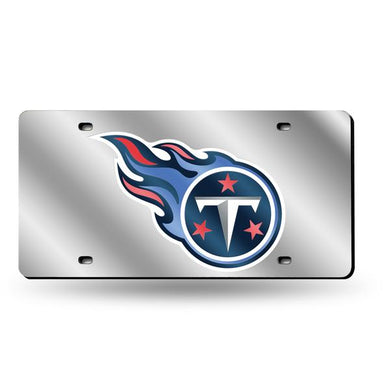 Tennessee Titans Chrome Laser Tag License Plate