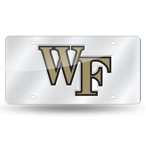 Wake Forest Demon Deacons Chrome Laser Tag License Plate