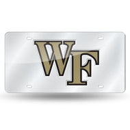 Wake Forest Demon Deacons Chrome Laser Tag License Plate