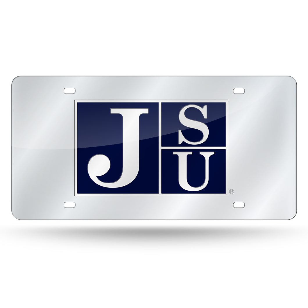 Jackson State Tigers Chrome Laser Tag License Plate