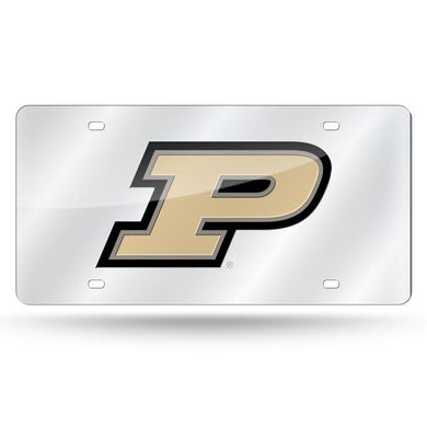 Purdue Boilermakers Chrome Laser Tag License Plate