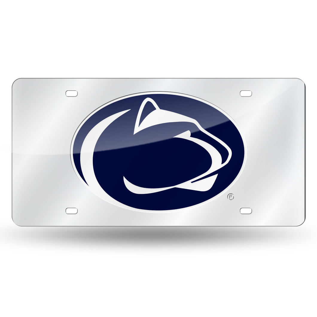Penn State Silver Laser Tag License Plate 