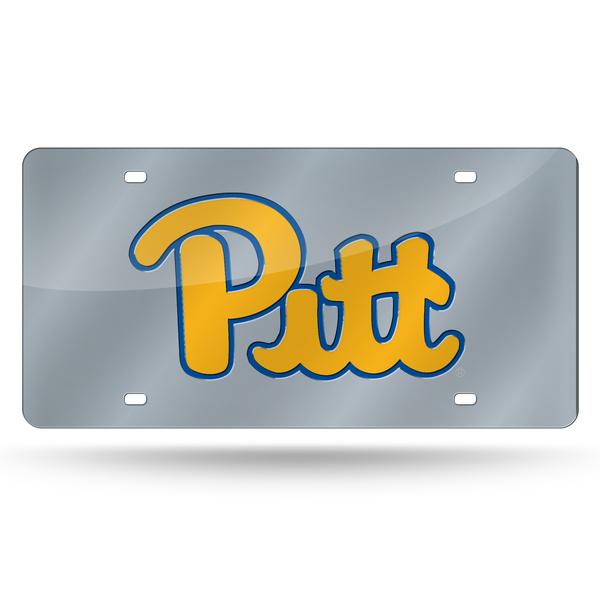 Pitt Panthers Silver Laser Tag License Plate