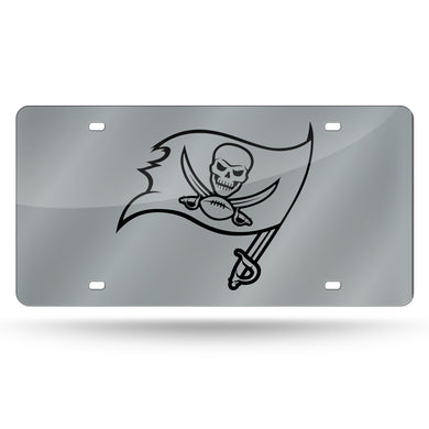 Tampa Bay Buccaneers Chrome Laser Tag License Plate