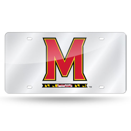 Maryland Terrapins Chrome Laser Tag License Plate