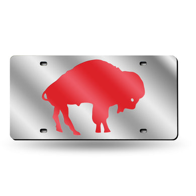 Buffalo Bills Throwback Retro Logo Laser Tag License Plate