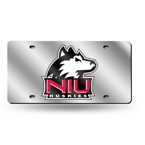 Northern Illinois Huskies Chrome Laser Tag License Plate