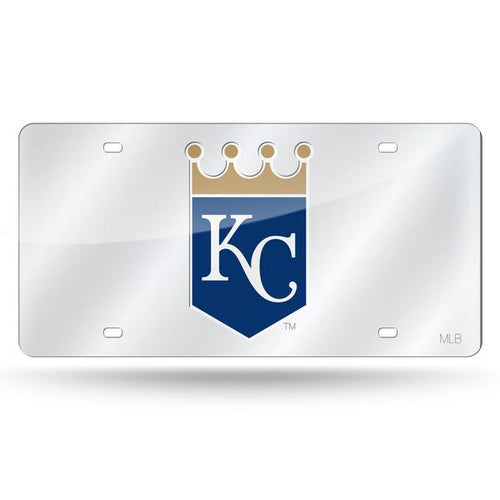 Kansas City Royals Chrome KC Acrylic License Plate