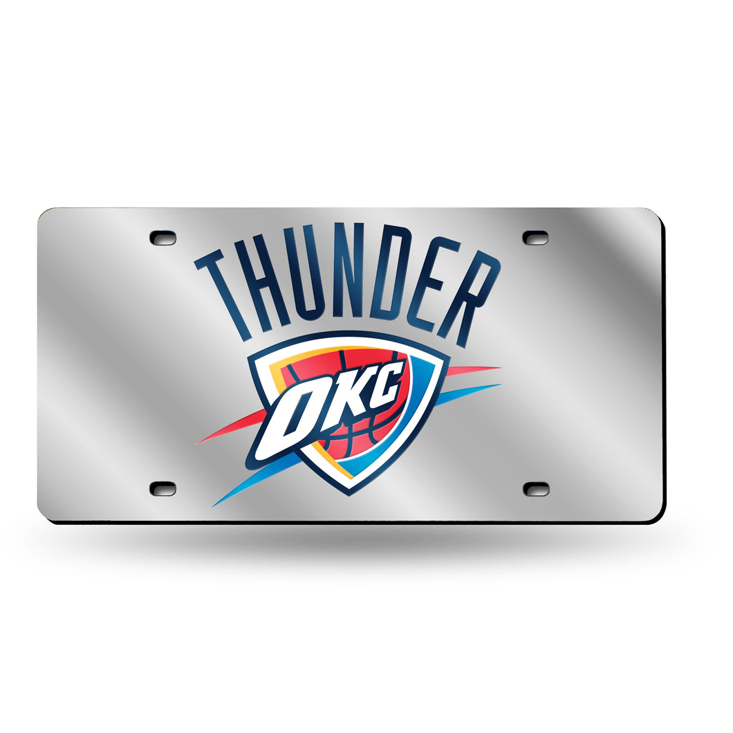 Oklahoma City Thunder Chrome Acrylic License Plate