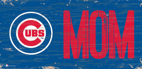 Chicago Cubs Mom Wood Sign - 6