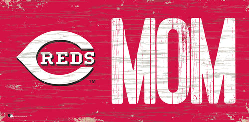 Cincinnati Reds Mom Wood Sign - 6