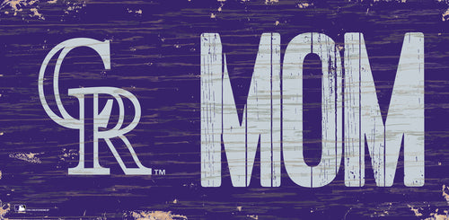 Colorado Rockies Mom Wood Sign - 6