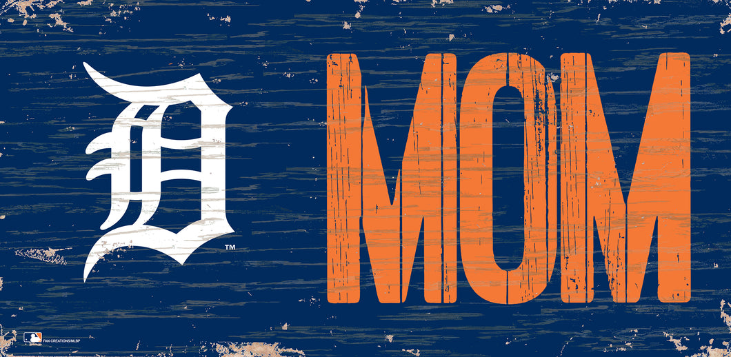 Detroit Tigers Mom Wood Sign - 6