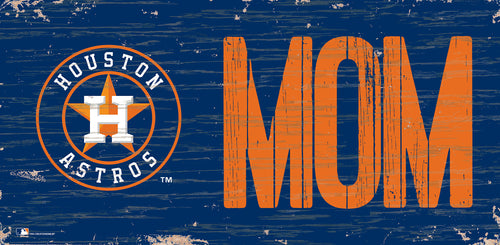 Houston Astros Mom Wood Sign - 6