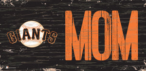 San Francisco Giants Mom Wood Sign - 6"x12"