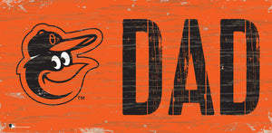 Baltimore Orioles Dad Wood Sign - 6"x12"