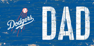 Los Angeles Dodgers Dad Wood Sign - 6"x12"