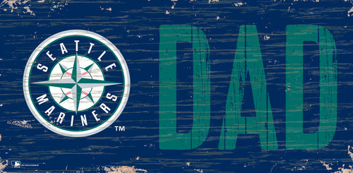 Seattle Mariners Dad Wood Sign - 6