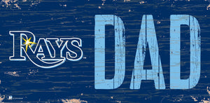 Tampa Bay Rays Dad Wood Sign - 6"x12"
