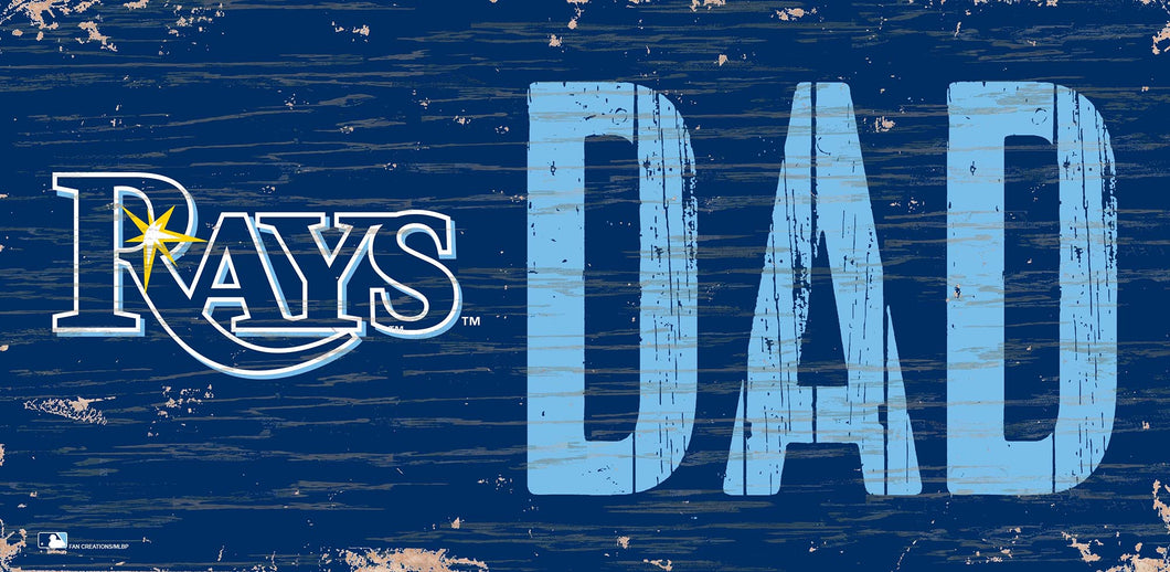 Tampa Bay Rays Dad Wood Sign - 6