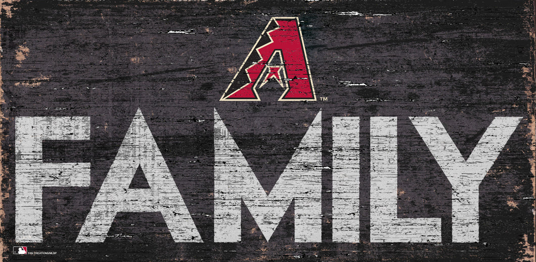 Arizona Diamondbacks Family Wood Sign - 12