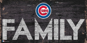 Chicago Cubs Family Wood Sign