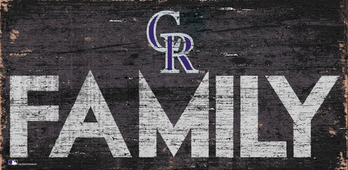 Colorado Rockies Family Wood Sign