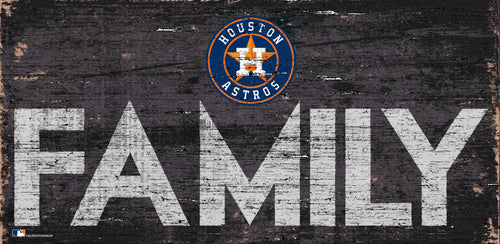 Houston Astros Family Wood Sign