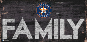 Houston Astros Family Wood Sign