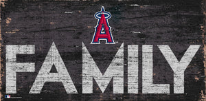Los Angeles Angels Family Wood Sign