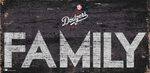 Los Angeles Dodgers Family Wood Sign