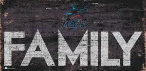 Miami Marlins Family Wood Sign