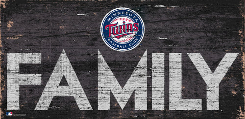 Minnesota Twins Family Wood Sign