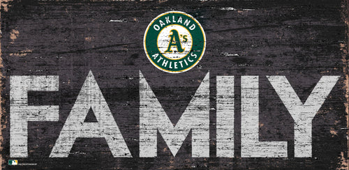 Oakland Athletics Family Wood Sign
