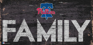 Philadelphia Phillies Family Wood Sign