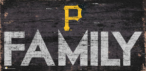 Pittsburgh Pirates Family Wood Sign