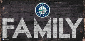 Seattle Mariners Family Wood Sign