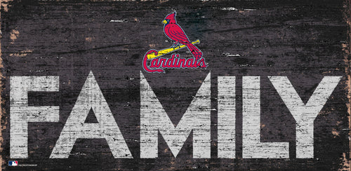 St. Louis Cardinals Family Wood Sign