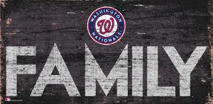 Washington Nationals Family Wood Sign