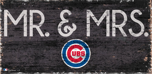 Chicago Cubs Mr. & Mrs. Wood Sign - 6