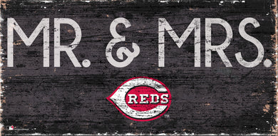 Cincinnati Reds Mr. & Mrs. Wood Sign - 6