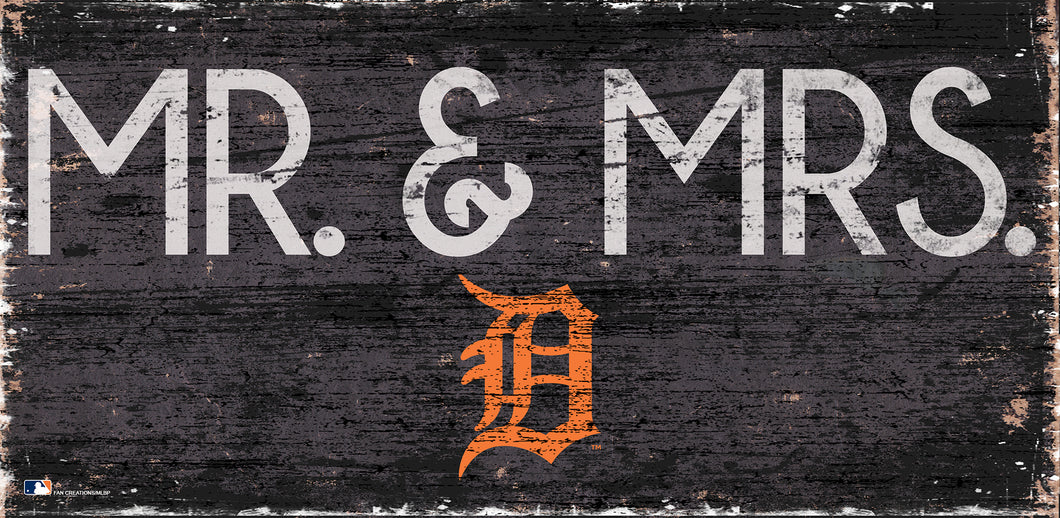 Detroit Tigers Mr. & Mrs. Wood Sign - 6