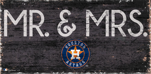 Houston Astros Mr. & Mrs. Wood Sign - 6